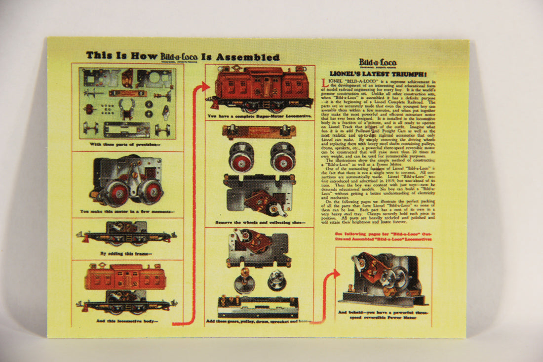 Lionel Greatest Trains 1998 Trading Card #18 - 1928 Bild-A-Loco ENG L018625