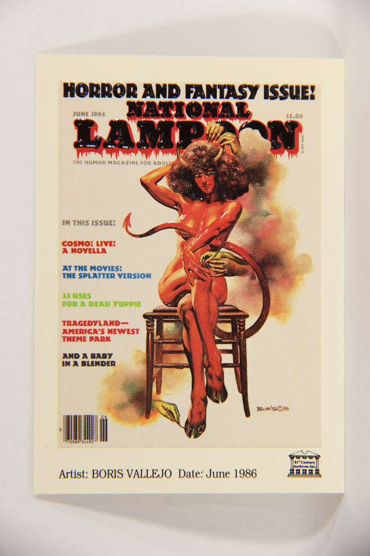 National Lampoon 1993 Trading Card #SC3 Horror & Fantasy - Vallejo June 1986 - L018634