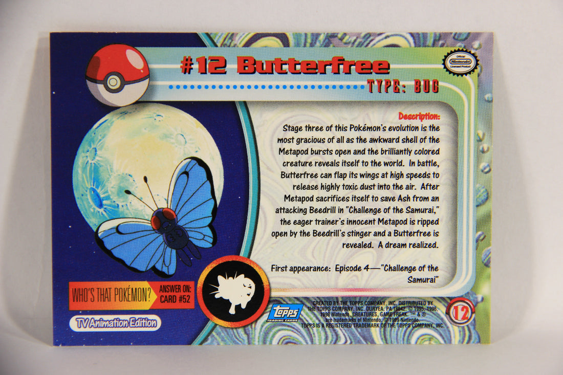 Pokémon Card Butterfree #12 TV Animation Blue Logo 1st Print ENG L018638