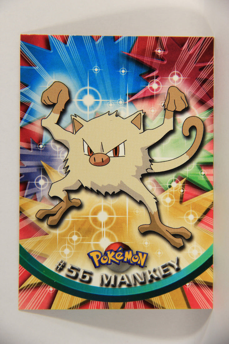 Pokémon Card Mankey #56 TV Animation Blue Logo 1st Print ENG L018640