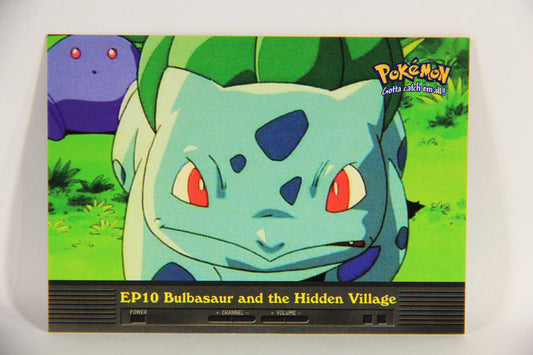 Pokémon Card TV Animation #EP10 Bulbasaur And The Hidden Village Blue Logo 1st Print ENG L018643