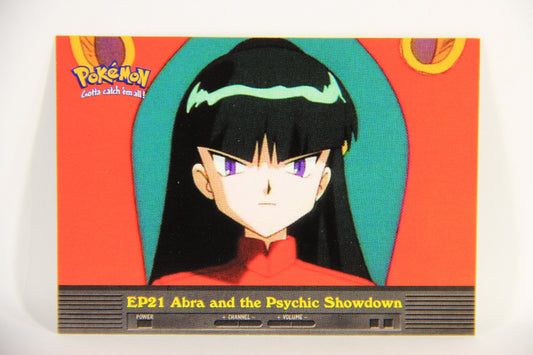 Pokémon Card TV Animation #EP21 Abra And The Psychic Showdown Blue Logo 1st Print ENG L018644