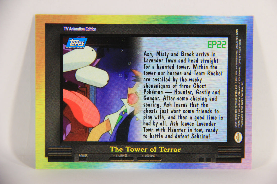 Pokémon Card TV Animation #EP22 The Tower Of Terror Blue Logo 1st Print ENG L018645