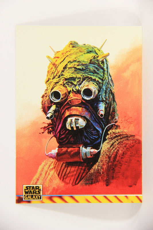 Star Wars Galaxy 1994 Topps Trading Card #171 Tusken Raider Artwork ENG L018657