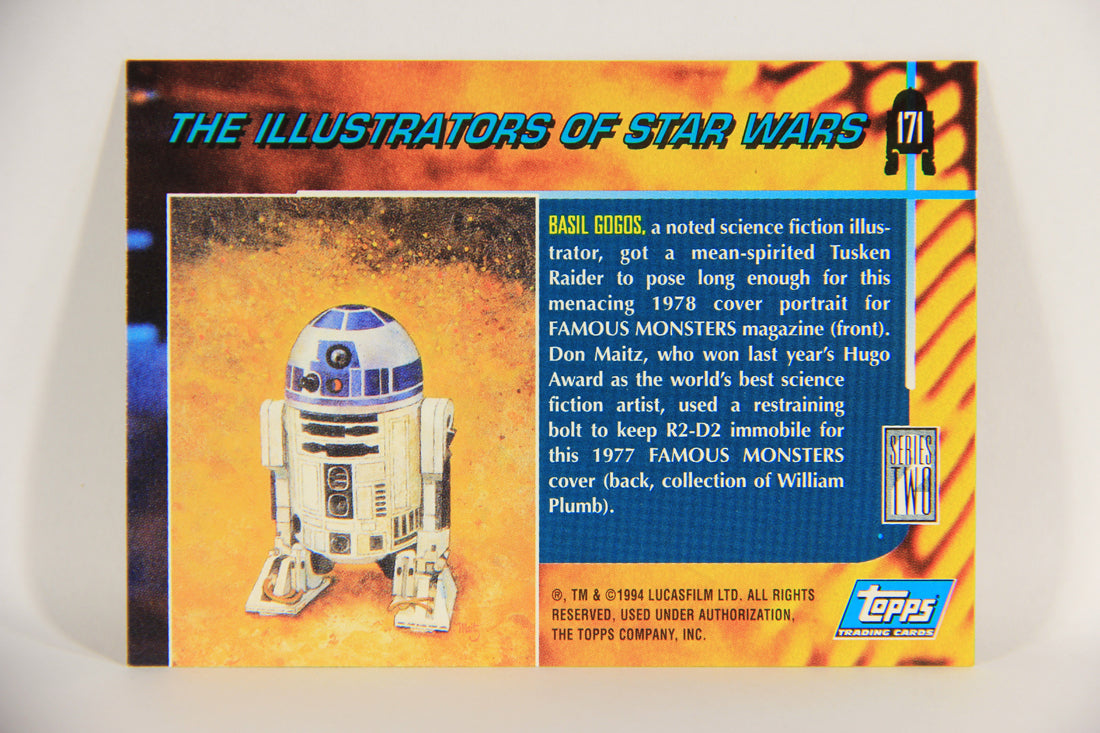 Star Wars Galaxy 1994 Topps Trading Card #171 Tusken Raider Artwork ENG L018657