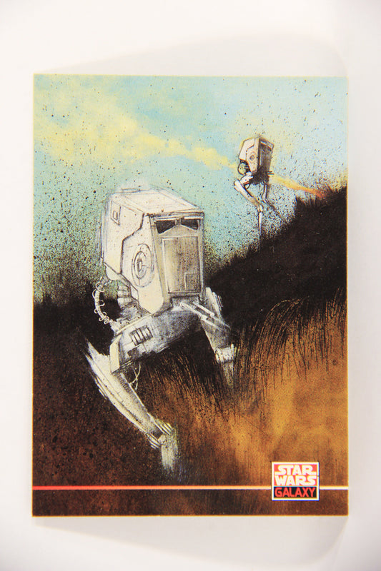 Star Wars Galaxy 1994 Topps Trading Card #242 AT-ST Imperial Walkers Artwork ENG L018658