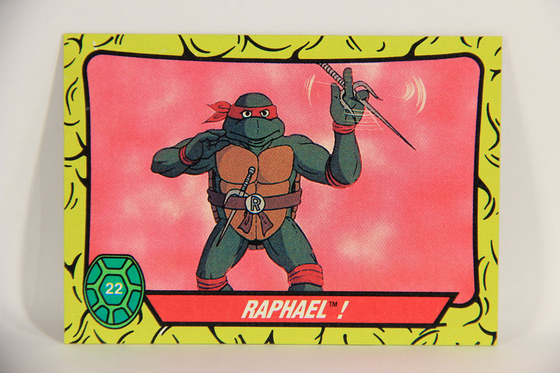 Teenage Mutant Ninja Turtles 1989 Trading Card #22 Raphael ENG L018661