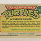 Teenage Mutant Ninja Turtles 1989 Trading Card #43 A Narrow Escape ENG L018663