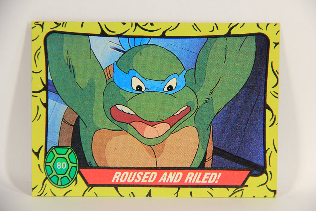 Teenage Mutant Ninja Turtles 1989 Trading Card #80 Roused And Riled ENG L018665