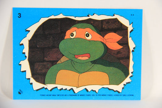 Teenage Mutant Ninja Turtles 2nd Series 1989 Card Sticker #3 Michaelangelo L018667