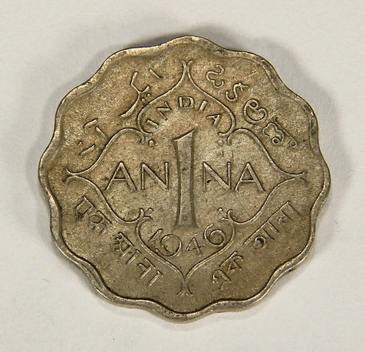 India British 1 Anna George VI - 1946 (b) - Mumbai ( Bombay ) - KM#538 Coin L018683