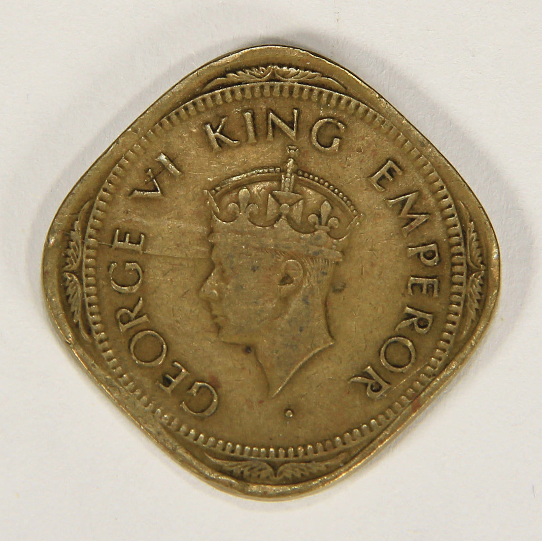 1944 (b) India British 2 Annas King George VI - Mumbai Bombay KM#541a Coin L018686