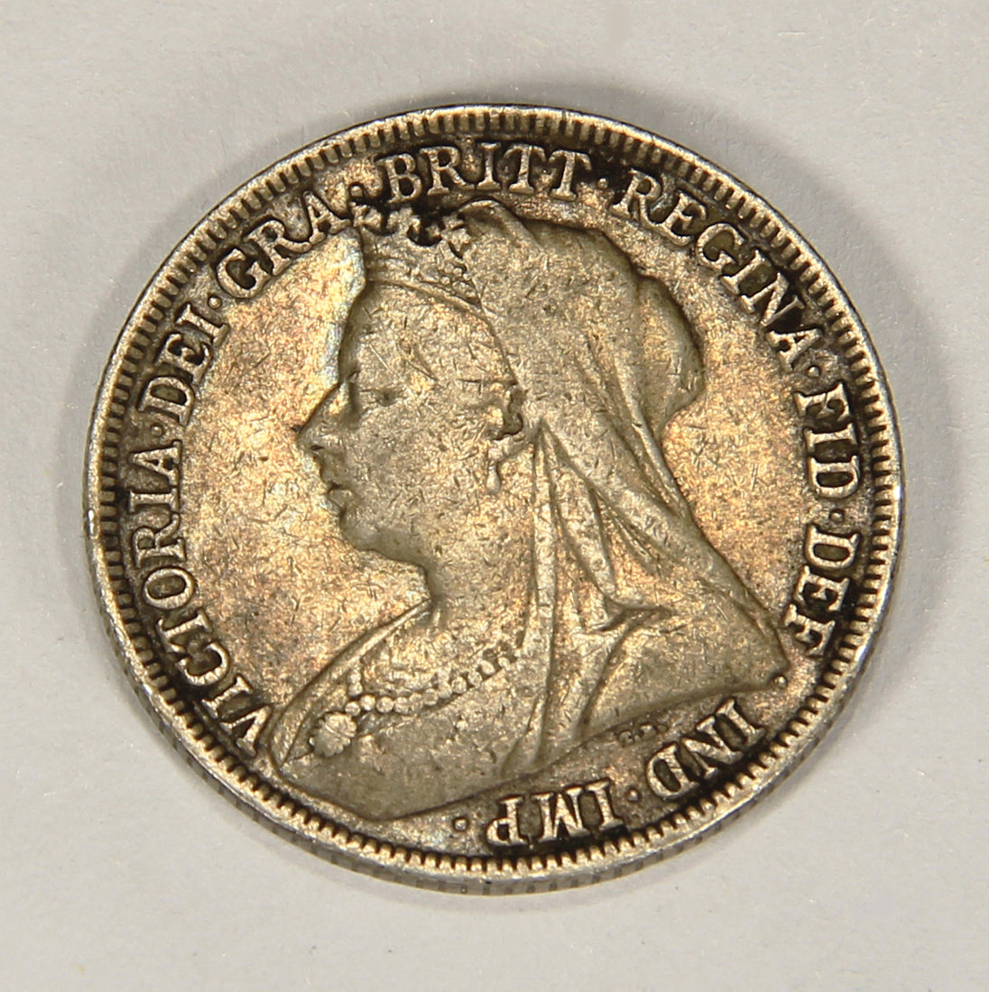 1896 Great Britain One Shilling Queen Victoria KM#780 Silver Coin 1 Shilling L018688