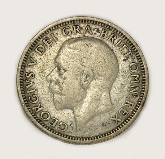 1928 Great Britain One Shilling George V - Silver Coin 1 Shilling L018695