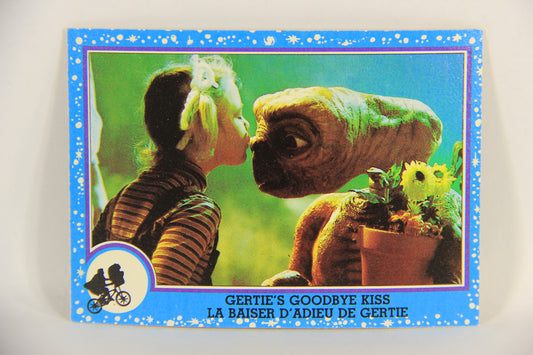 E.T. The Extra-Terrestrial 1982 Trading Card #74 Gertie's Goodbye Kiss FR-ENG OPC L018708