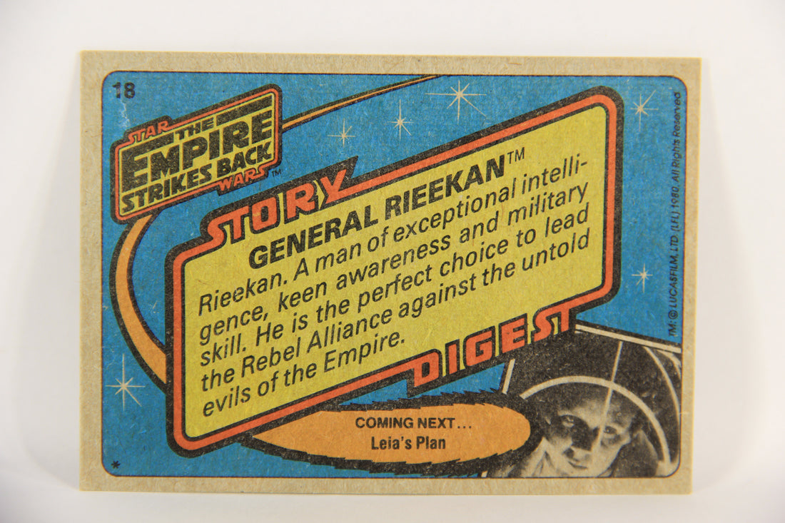 Star Wars Empire Strikes Back Trading Card #18 General Rieekan ENG L018711