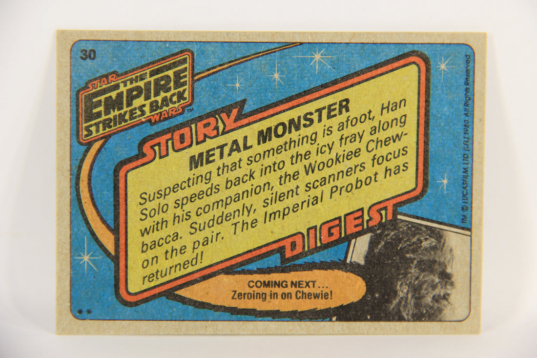 Star Wars Empire Strikes Back Trading Card #30 Metal Monster ENG L018712