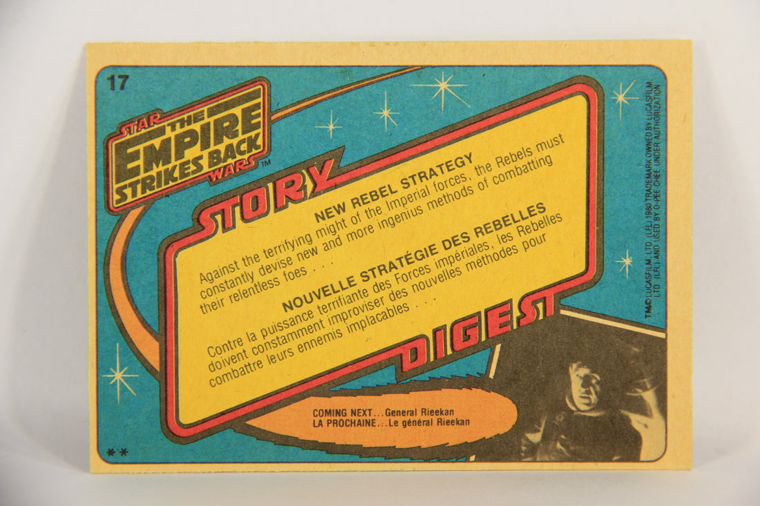 Star Wars Empire Strikes Back Trading Card #17 New Rebel Strategy FR-ENG OPC L018722