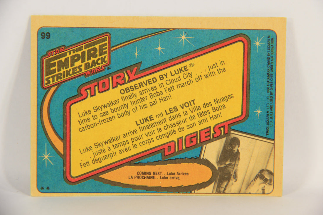 Star Wars Empire Strikes Back Card #99 Observed By Luke FR-ENG OPC L018747