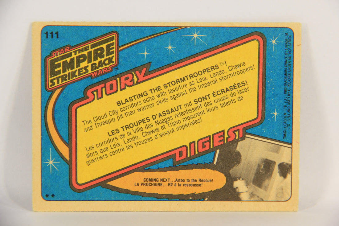 Star Wars Empire Strikes Back Card #111 Blasting The Stormtroopers FR-ENG OPC L018752