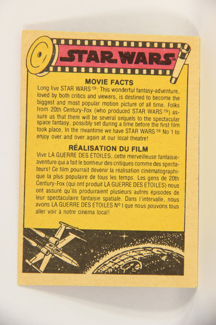 Star Wars 1977 Trading Card #75 Darth Vader Strangles A Rebel FR-ENG OPC L018765