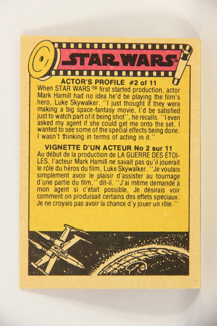 Star Wars 1977 Trading Card #76 Artoo-Detoo On The Rebel Starship FR-ENG OPC L018766