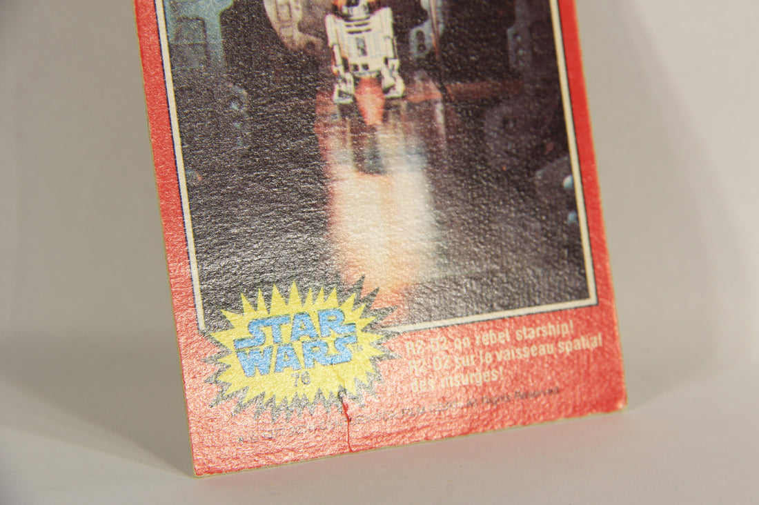 Star Wars 1977 Trading Card #76 Artoo-Detoo On The Rebel Starship FR-ENG OPC L018766