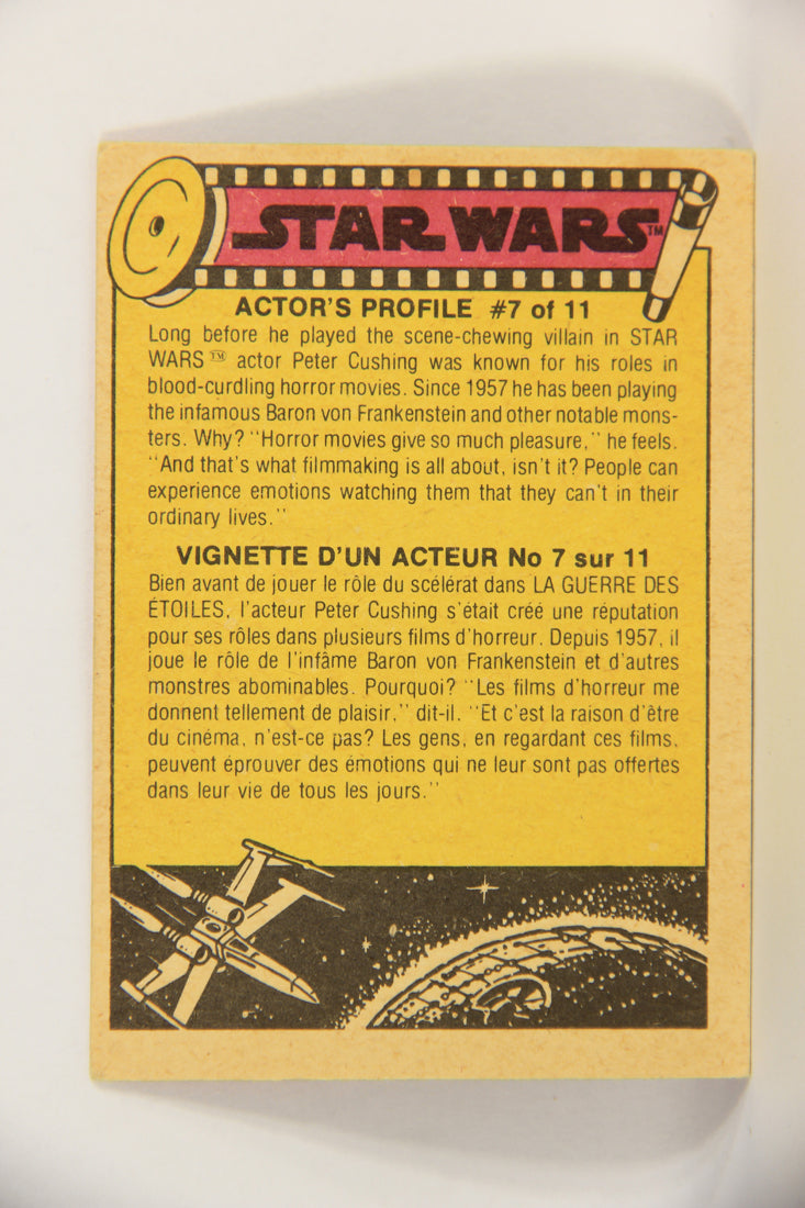 Star Wars 1977 Trading Card #77 Waiting In The Control Room FR-ENG OPC L018767