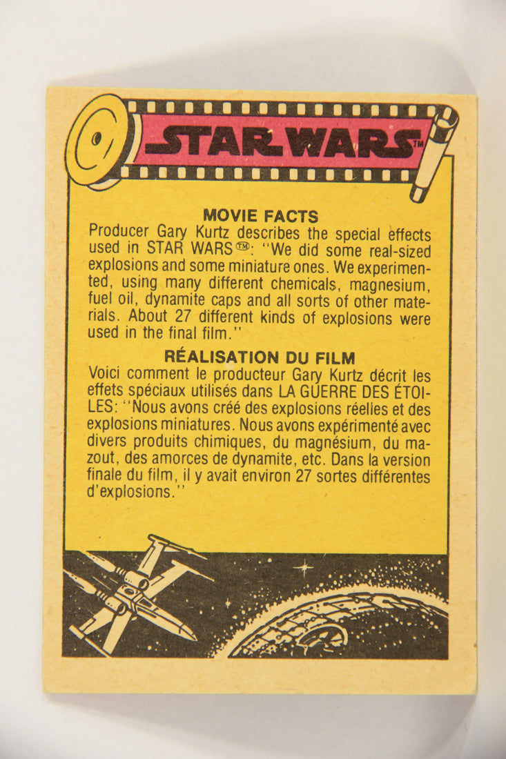 Star Wars 1977 Trading Card #81 Weapons Of The Death Star FR-ENG OPC L018771