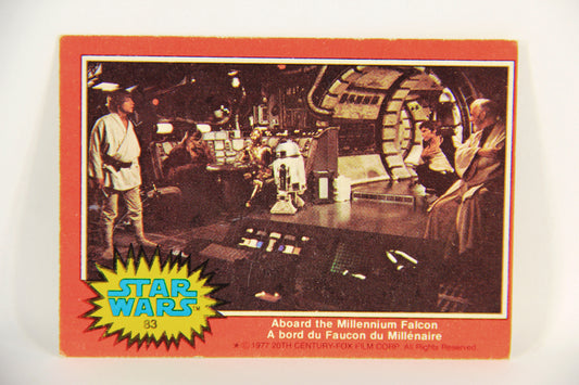 Star Wars 1977 Trading Card #83 Aboard The Millennium Falcon FR-ENG OPC L018773