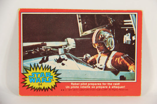 Star Wars 1977 Trading Card #84 Rebel Pilot Prepares For The Raid O-Pee-Chee L018774