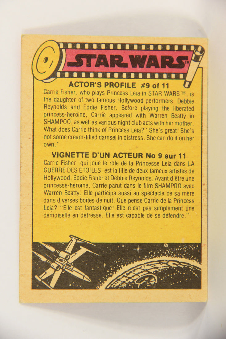 Star Wars 1977 Trading Card #85 Luke On The Sand Planet FR-ENG O-Pee-Chee L018775