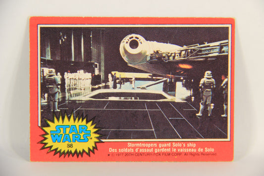 Star Wars 1977 Card #88 Stormtroopers Guard Solo's Ship FR-ENG O-Pee-Chee L018778