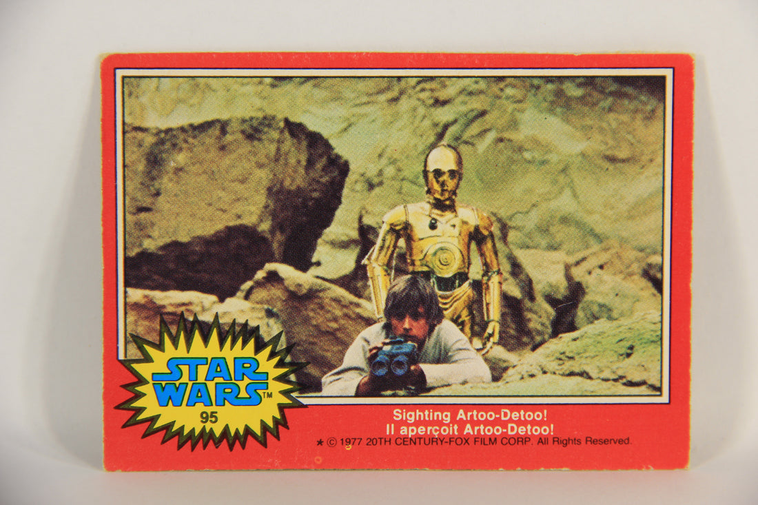 Star Wars 1977 Trading Card #95 Sighting Artoo-Detoo FR-ENG O-Pee-Chee L018785