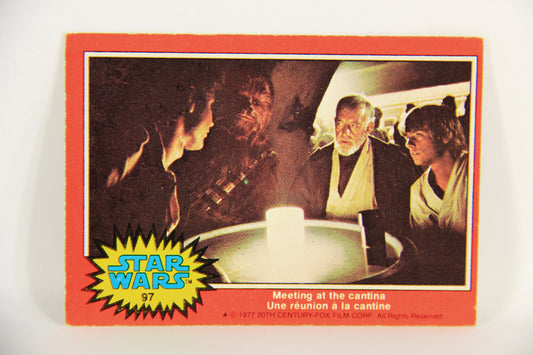 Star Wars 1977 Trading Card #97 Meeting At The Cantina FR-ENG O-Pee-Chee L018787