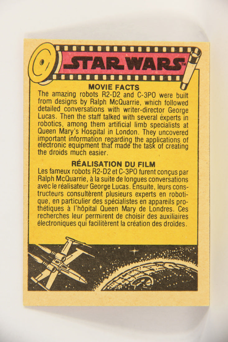 Star Wars 1977 Trading Card #98 See-Threepio FR-ENG O-Pee-Chee L018788