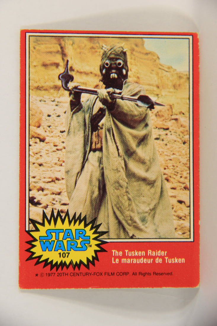 Star Wars 1977 Trading Card #107 The Tusken Raider FR-ENG O-Pee-Chee L018797