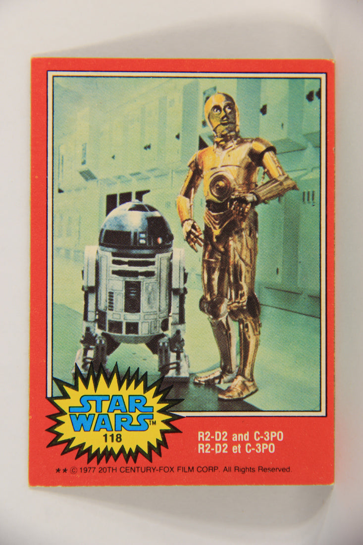 Star Wars 1977 Trading Card #118 R2-D2 And C-3PO FR-ENG O-Pee-Chee L018808