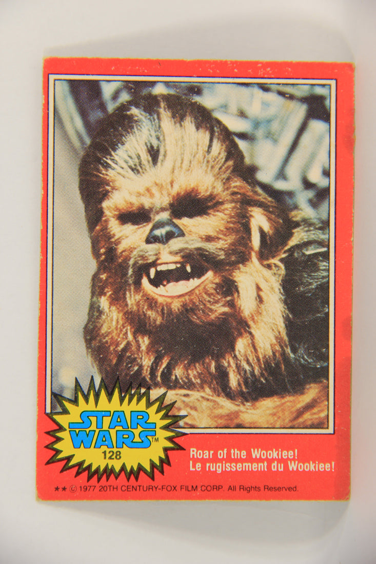 Star Wars 1977 Trading Card #128 Roar Of The Wookiee FR-ENG O-Pee-Chee L018818