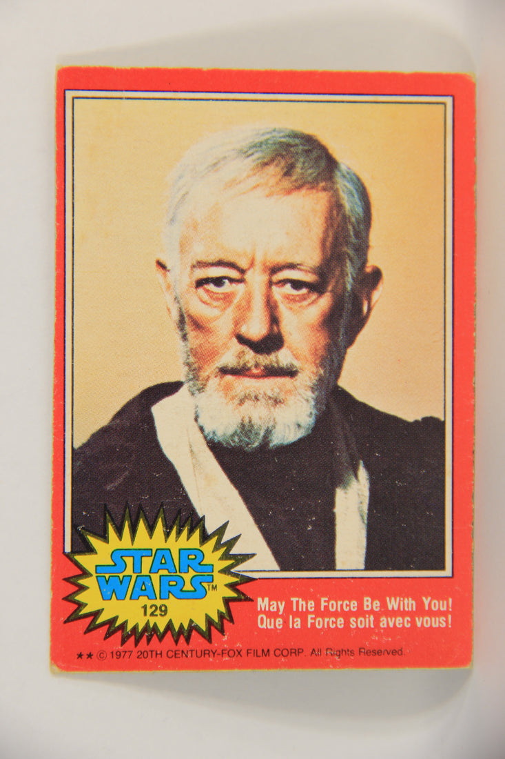 Star Wars 1977 Trading Card #129 May The Force Be With You FR-ENG OPC L018819