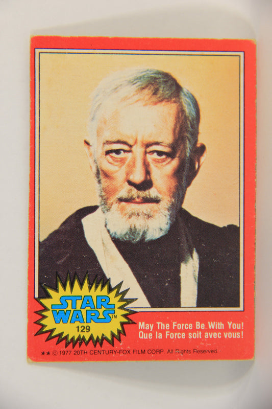 Star Wars 1977 Trading Card #129 May The Force Be With You FR-ENG OPC L018819