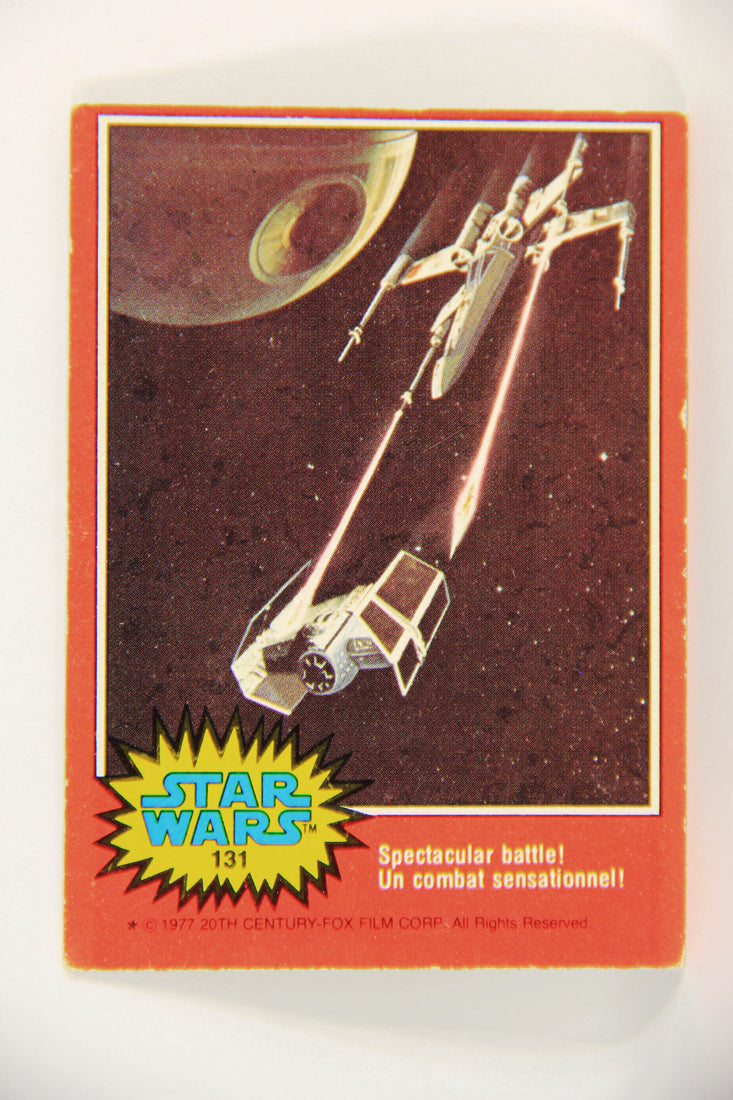 Star Wars 1977 Trading Card #131 Spectacular Battle FR-ENG OPC L018821