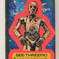 Star Wars 1977 Sticker Card #15 See-Threepio ENG O-Pee-Chee L018825