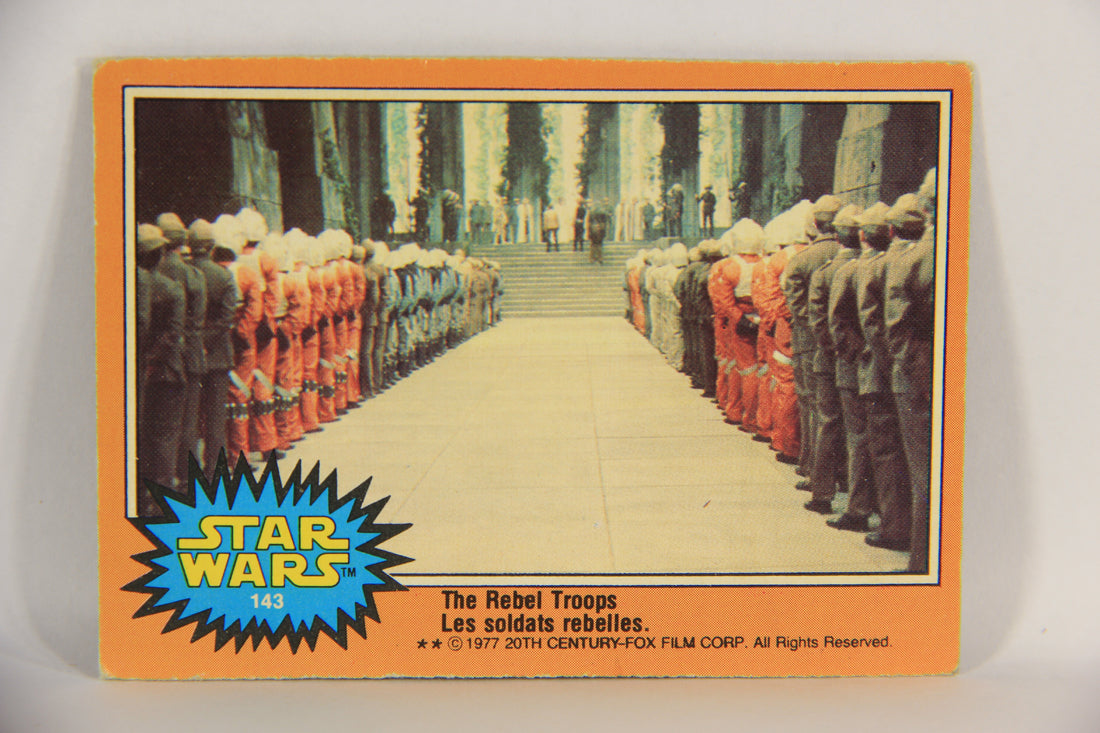 Star Wars 1977 Trading Card #143 The Rebel Troops FR-ENG O-Pee-Chee OPC L018827