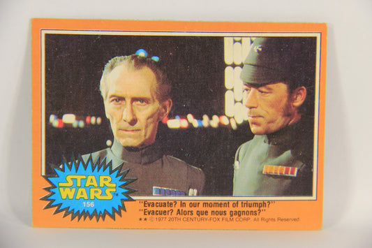 Star Wars 1977 Card #156 Evacuate In Our Moment Of Triumph FR-ENG OPC L018832