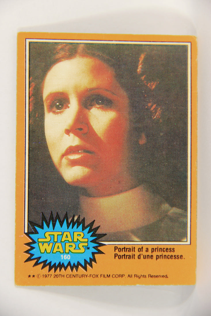 Star Wars 1977 Trading Card #160 Portrait Of A Princess FR-ENG OPC L018834