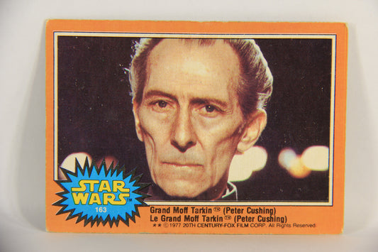 Star Wars 1977 Card #163 Grand Moff Tarkin (Peter Cushing) FR-ENG OPC L018835