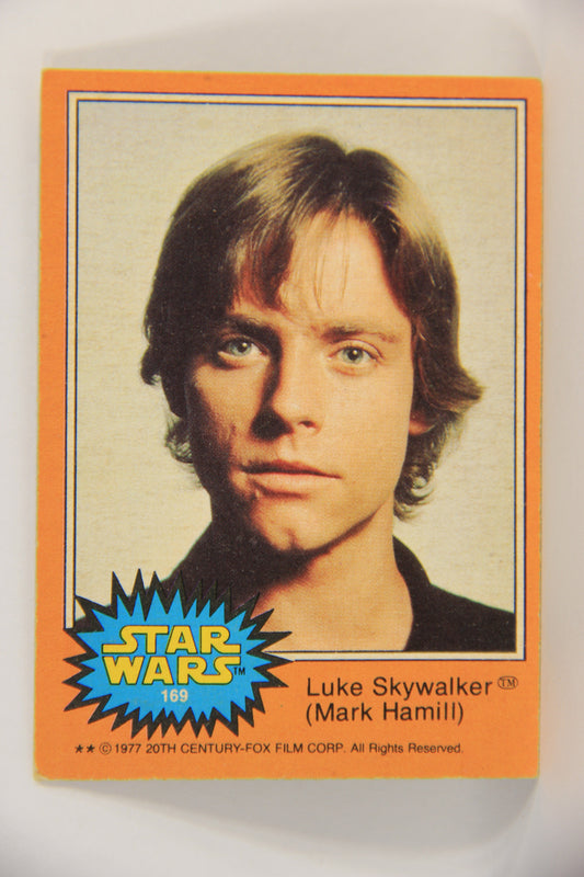 Star Wars 1977 Trading Card #169 Luke Skywalker (Mark Hamill)  FR-ENG OPC L018839