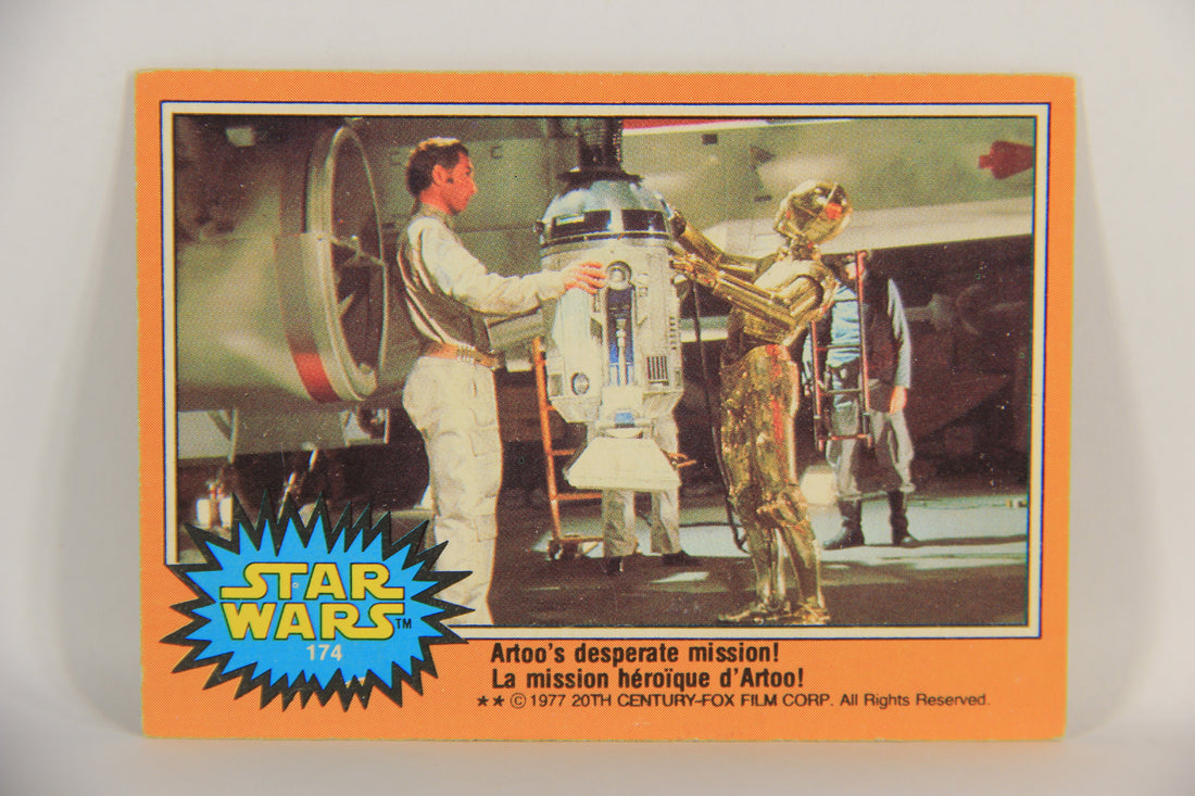 Star Wars 1977 Trading Card #174 Artoo's Desperate Mission FR-ENG OPC L018841