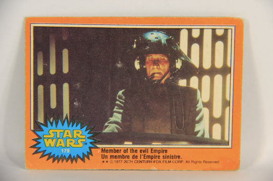 Star Wars 1977 Trading Card #179 Member Of The Evil Empire FR-ENG OPC L018844